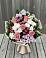 Букет цветов из: Альстромерии, Гвоздики, Розы и Хризантемы в Языково