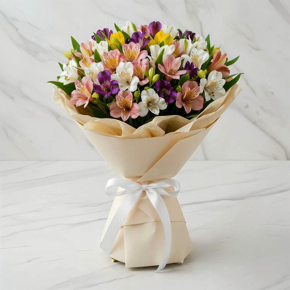 Букет цветов из: Альстромерии в Языково