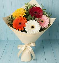 Букет цветов из:  Герберы в Языково