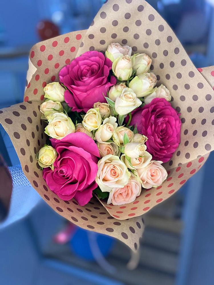 Букет цветов из: Розы в Языково