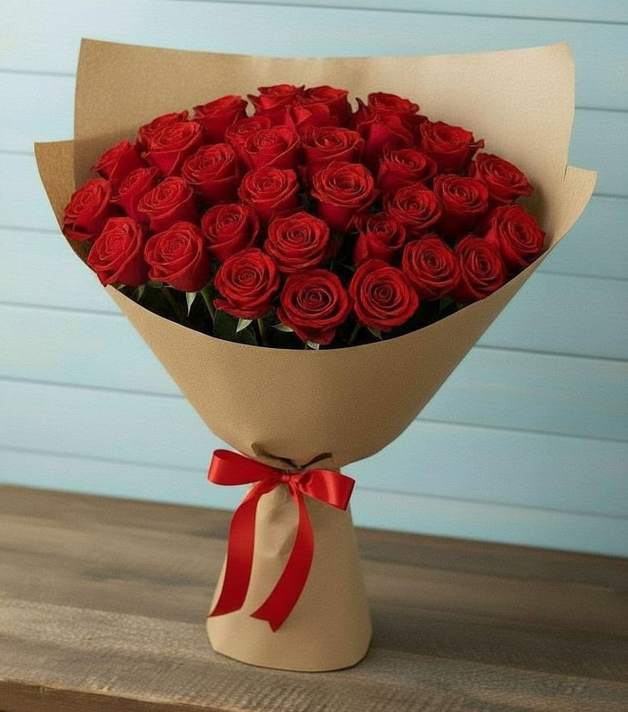 Букет Красные розы Милано в Языково