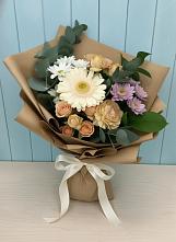 Букет цветов из:  Герберы и Хризантемы в Языково
