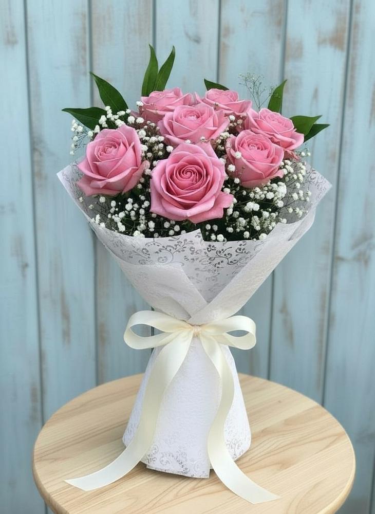 Букет цветов из: Розы в Языково