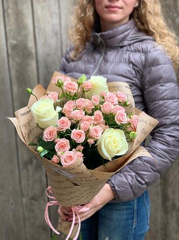 Букет цветов из: Розы в Языково