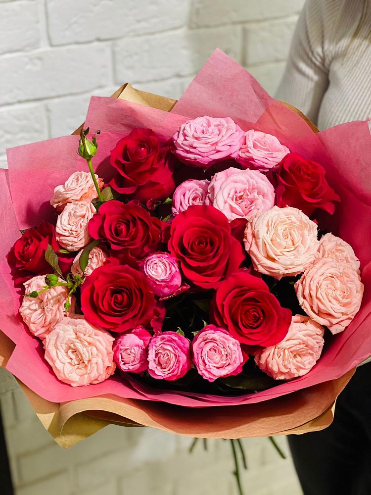 Букет цветов из: Розы в Языково