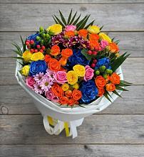 Букет цветов из:  Розы и Хризантемы в Языково