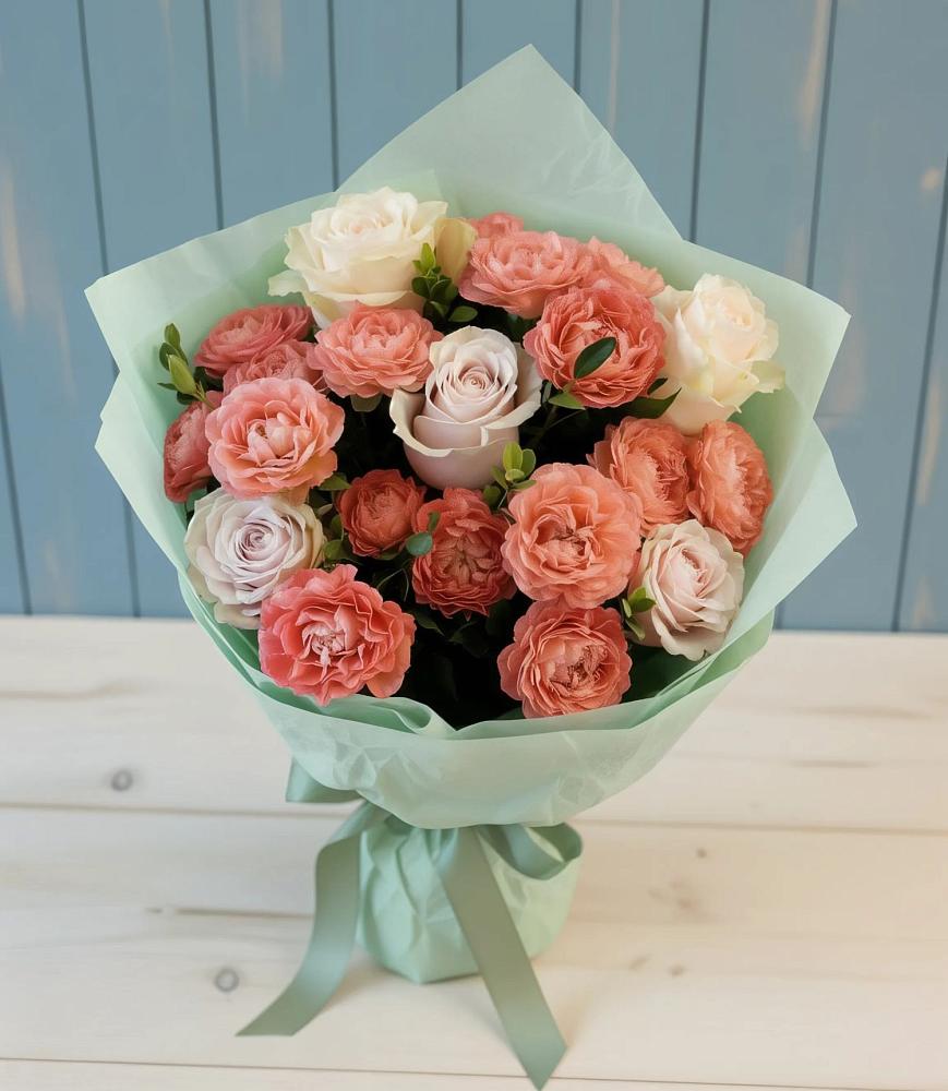 Букет цветов из: Розы в Языково