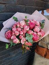 Букет розы в пальмах в Языково Букет цветов из: Розы в Языково