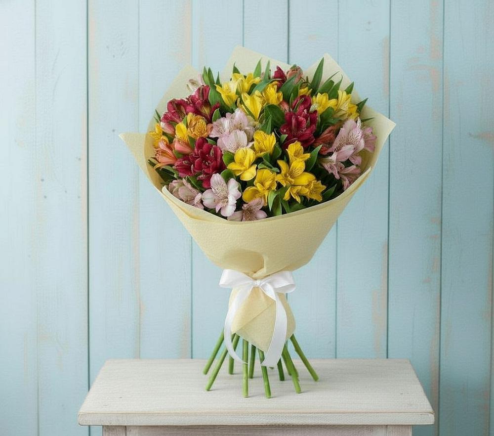 Букет цветов из: Альстромерии в Языково