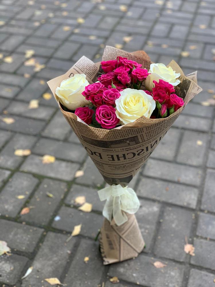 Букет цветов из: Розы в Языково